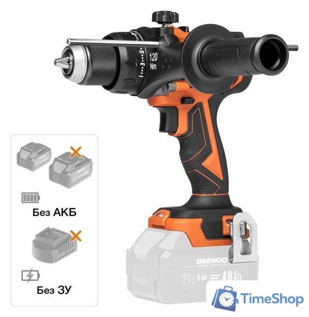 Ударная дрель-шуруповерт Daewoo Power DAA 6521Li (без АКБ) - Изображение №1 — Интернет-магазин Time-Shop