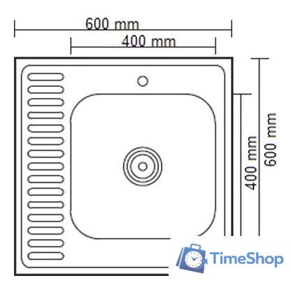 Кухонная мойка Ledeme L96060-6R - Изображение №2 — Интернет-магазин Time-Shop