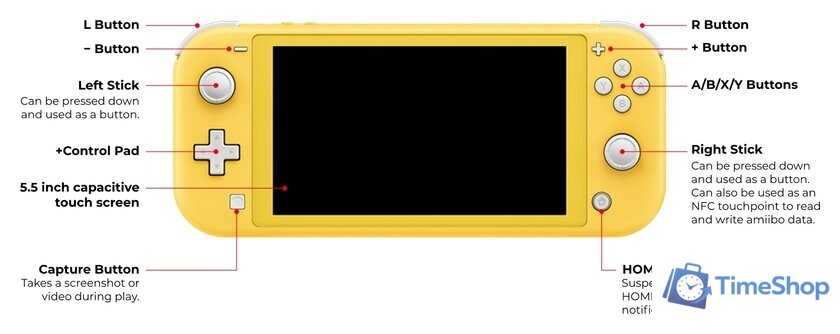 Игровая приставка Nintendo Switch Lite (желтый) - Изображение №4 — Интернет-магазин Time-Shop