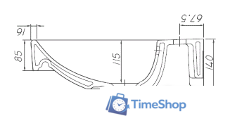 Умывальник Kolo Traffic L91161000 - Изображение №4 — Интернет-магазин Time-Shop
