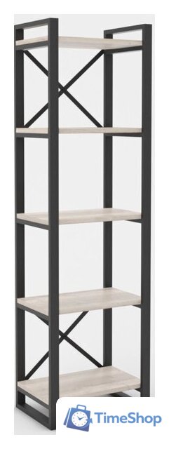 Стеллаж Hype Mebel Стандарт 50x200 (черный/древесина белая) - Изображение №1 — Интернет-магазин Time-Shop