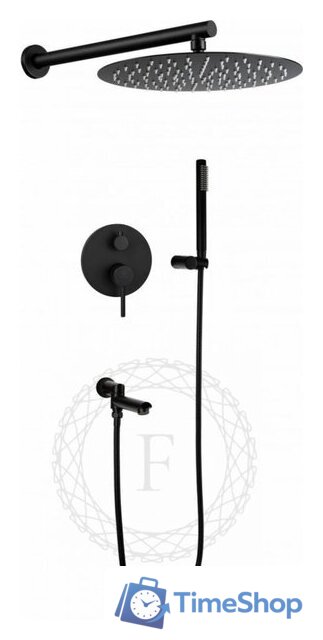 Душевая система  Filarete Roun FL1020 (черный матовый) - Изображение №1 — Интернет-магазин Time-Shop