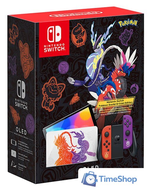 Игровая приставка Nintendo Switch OLED Pokеmon Scarlet and Violet Edition - Изображение №1 — Интернет-магазин Time-Shop