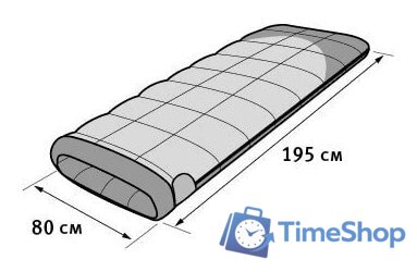 Спальный мешок AlexikA Siberia (правая молния, зеленый) - Изображение №3 — Интернет-магазин Time-Shop