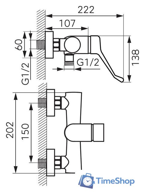 Смеситель Ferro Algeo Chrom BAGM7 - Изображение №3 — Интернет-магазин Time-Shop