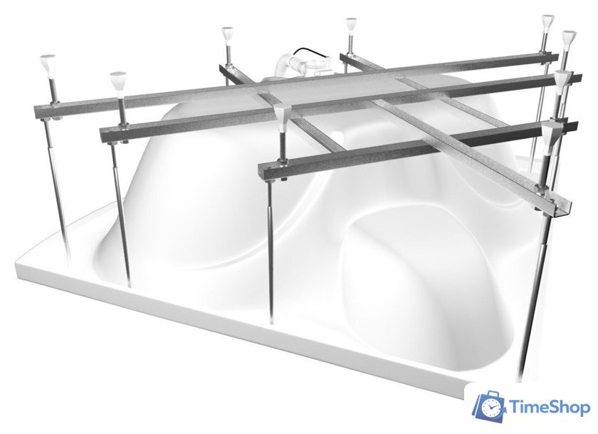 Ванна Triton Сабина 160x160 (с каркасом, экраном и сифоном) - Изображение №3 — Интернет-магазин Time-Shop