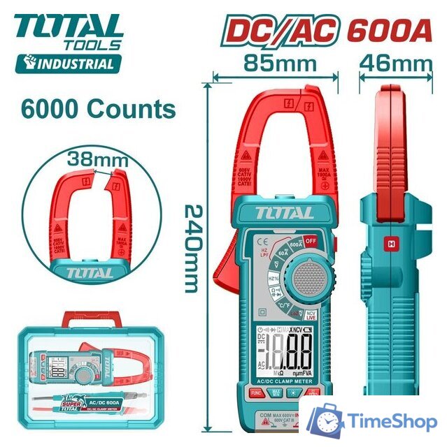 Токовые клещи Total TMT766002 - Изображение №1 — Интернет-магазин Time-Shop