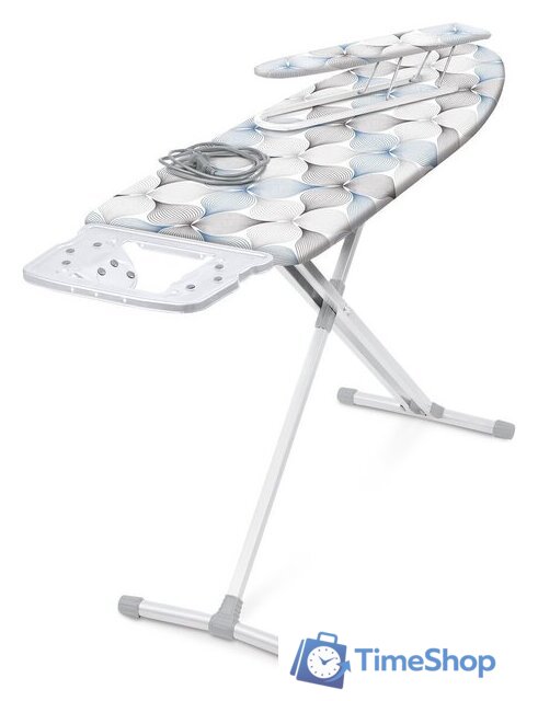 Гладильная доска Nika Тефлон НТ10+/ЦБ (графичные цветы на белом) - Изображение №1 — Интернет-магазин Time-Shop