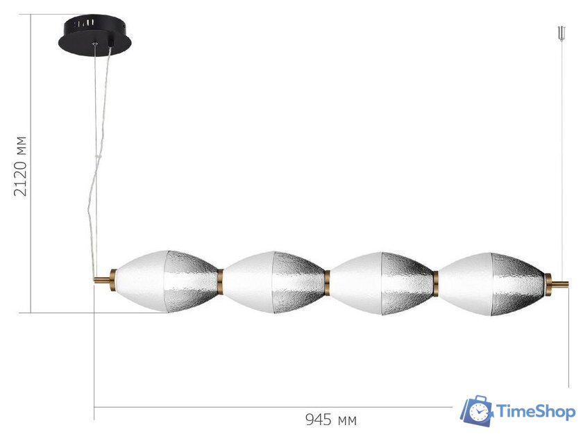 Припотолочная люстра ST Luce SL6130.403.24 - Изображение №6 — Интернет-магазин Time-Shop