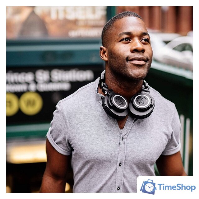 Наушники Audio-Technica ATH-M50xBT (черный) - Изображение №9 — Интернет-магазин Time-Shop