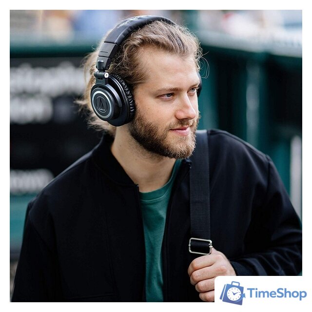 Наушники Audio-Technica ATH-M50xBT (черный) - Изображение №16 — Интернет-магазин Time-Shop
