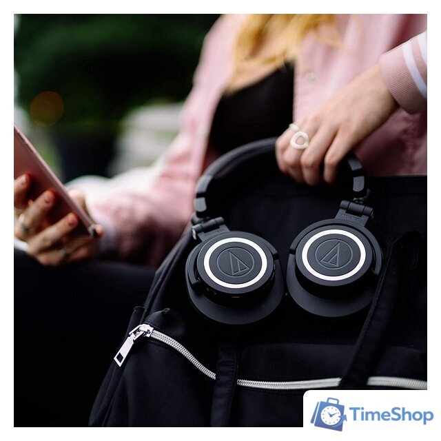 Наушники Audio-Technica ATH-M50xBT (черный) - Изображение №6 — Интернет-магазин Time-Shop