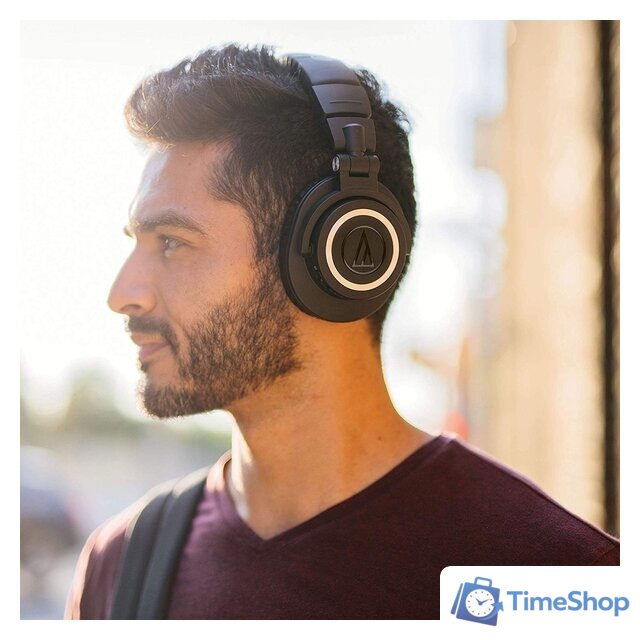 Наушники Audio-Technica ATH-M50xBT (черный) - Изображение №8 — Интернет-магазин Time-Shop