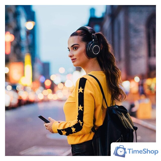 Наушники Audio-Technica ATH-M50xBT (черный) - Изображение №10 — Интернет-магазин Time-Shop