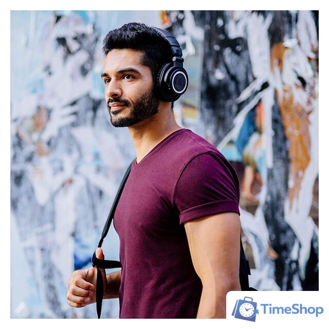 Наушники Audio-Technica ATH-M50xBT (черный) - Изображение №14 — Интернет-магазин Time-Shop