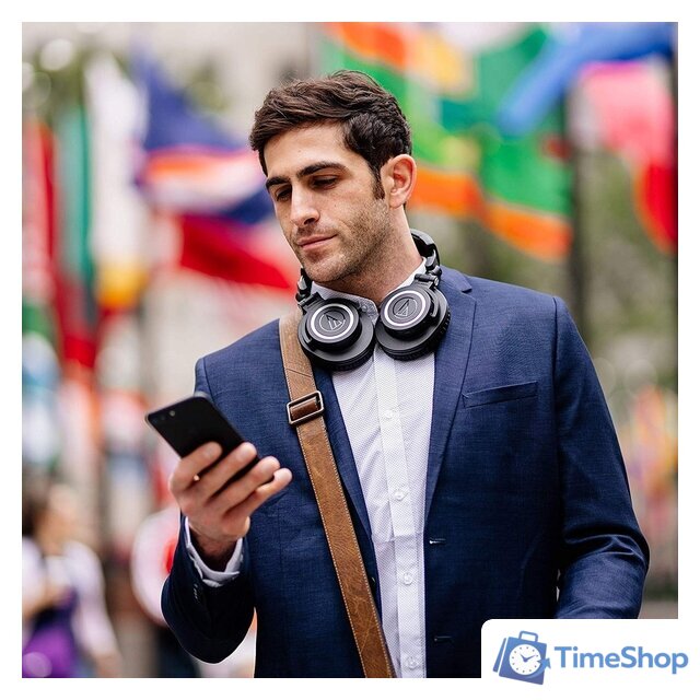 Наушники Audio-Technica ATH-M50xBT (черный) - Изображение №12 — Интернет-магазин Time-Shop