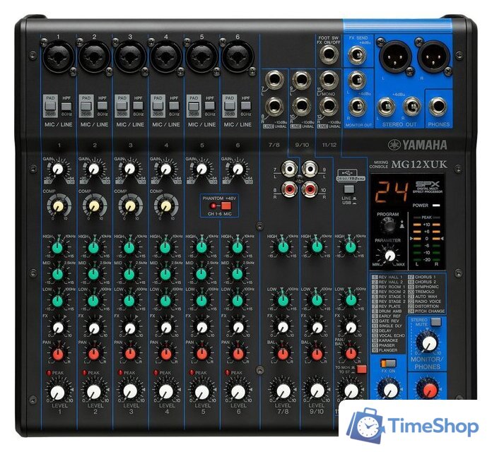 Микшерный пульт Yamaha MG12XUK - Изображение №1 — Интернет-магазин Time-Shop
