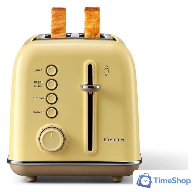 Тостер Buydeem DT620-MY Mellow Yellow - Изображение №2 — Интернет-магазин Time-Shop