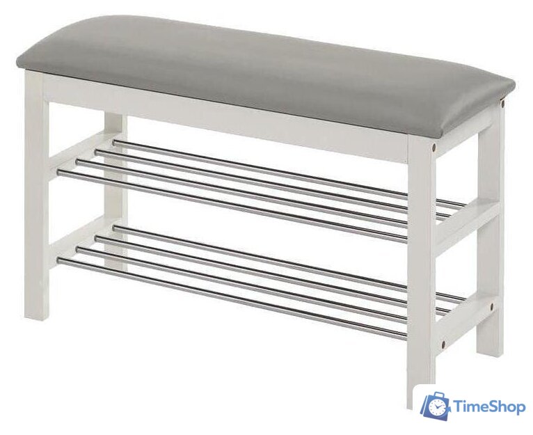 Банкетка Halmar ST-11 (серый/белый) V-CH-ST_11-STOJAK-BIALY - Изображение №1 — Интернет-магазин Time-Shop