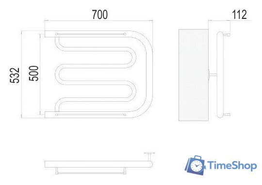 Полотенцесушитель TERMINUS Фокстрот 1