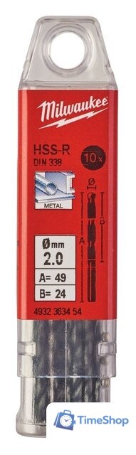 Набор сверл Milwaukee 4932363454 (10 предметов) - Изображение №1 — Интернет-магазин Time-Shop