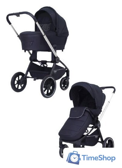 Универсальная коляска Rant MOWbaby Zoom PU (2 в 1, silver black) - Изображение №1 — Интернет-магазин Time-Shop