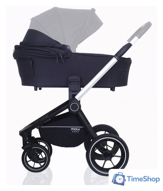 Универсальная коляска Rant MOWbaby Zoom PU (2 в 1, silver black) - Изображение №10 — Интернет-магазин Time-Shop