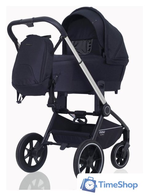 Универсальная коляска Rant MOWbaby Zoom PU (2 в 1, silver black) - Изображение №3 — Интернет-магазин Time-Shop