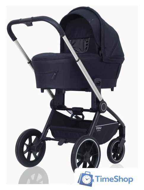 Универсальная коляска Rant MOWbaby Zoom PU (2 в 1, silver black) - Изображение №4 — Интернет-магазин Time-Shop