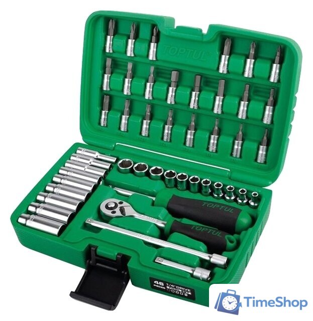 Универсальный набор инструментов Toptul GCAI4601 (46 предметов) - Изображение №1 — Интернет-магазин Time-Shop