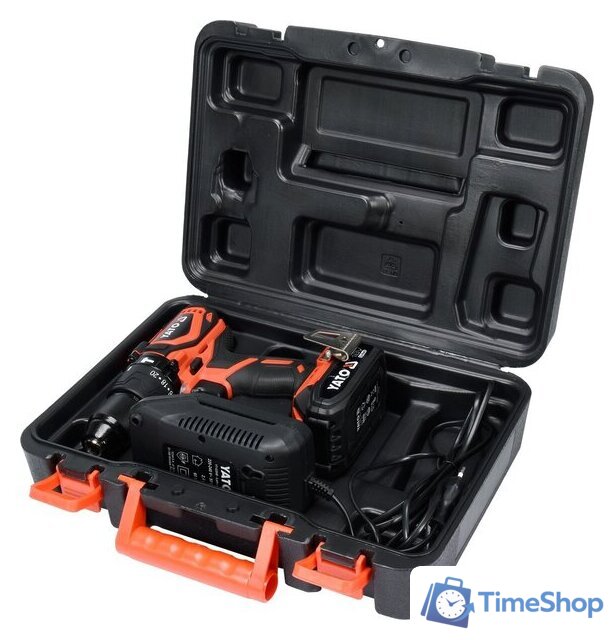 Ударная дрель-шуруповерт Yato YT-82796 (с 1-им АКБ, кейс) - Изображение №3 — Интернет-магазин Time-Shop