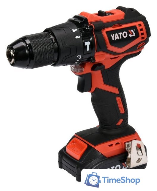 Ударная дрель-шуруповерт Yato YT-82796 (с 1-им АКБ, кейс) - Изображение №1 — Интернет-магазин Time-Shop