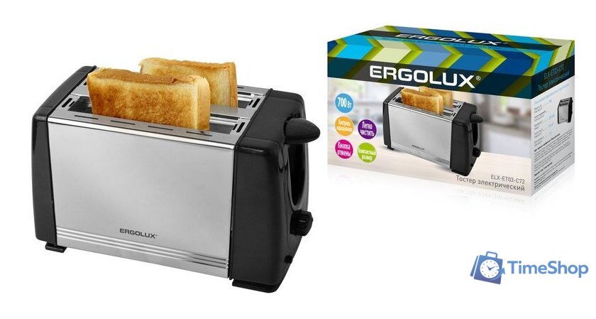 Тостер Ergolux ELX-ET03-C72 - Изображение №2 — Интернет-магазин Time-Shop