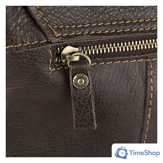 Мужская сумка Poshete 196-1260-6-DBW (коричневый) - Изображение №4 — Интернет-магазин Time-Shop