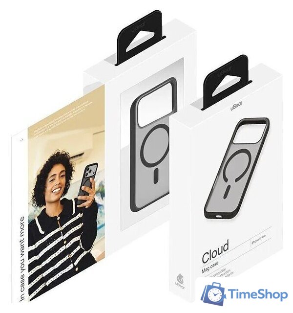 Чехол для телефона uBear Cloud Mag Case для iPhone 17 Pro (черный) - Изображение №7 — Интернет-магазин Time-Shop