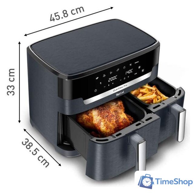 Аэрогриль (аэрофритюрница) Tefal Dual Easy Fry EY942BE0 - Изображение №6 — Интернет-магазин Time-Shop