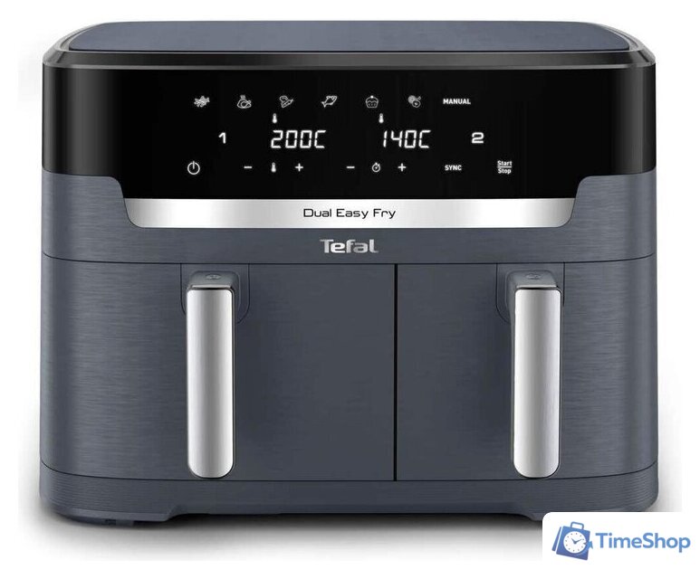 Аэрогриль (аэрофритюрница) Tefal Dual Easy Fry EY942BE0 - Изображение №1 — Интернет-магазин Time-Shop