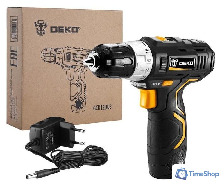 Дрель-шуруповерт Deko GCD12DU3 063-4096 (с 1-им АКБ) - Изображение №1 — Интернет-магазин Time-Shop