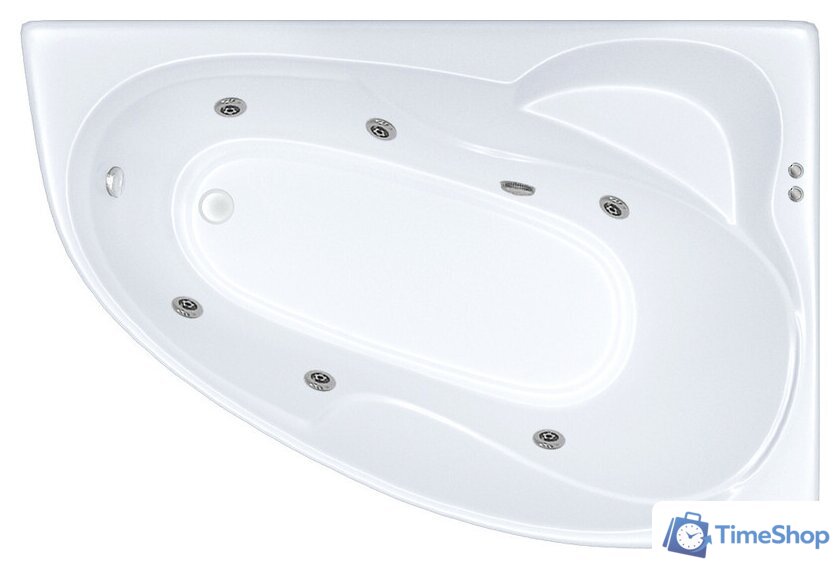 Ванна Triton Изабель 170x100 L Экстра Базовая Flat (с гидромассажем) - Изображение №1 — Интернет-магазин Time-Shop
