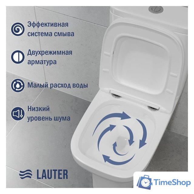 Унитаз напольный Lauter W236 2110236 - Изображение №3 — Интернет-магазин Time-Shop