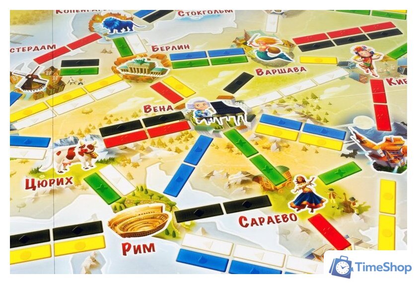 Настольная игра Мир Хобби Ticket to Ride Junior. Европа - Изображение №7 — Интернет-магазин Time-Shop