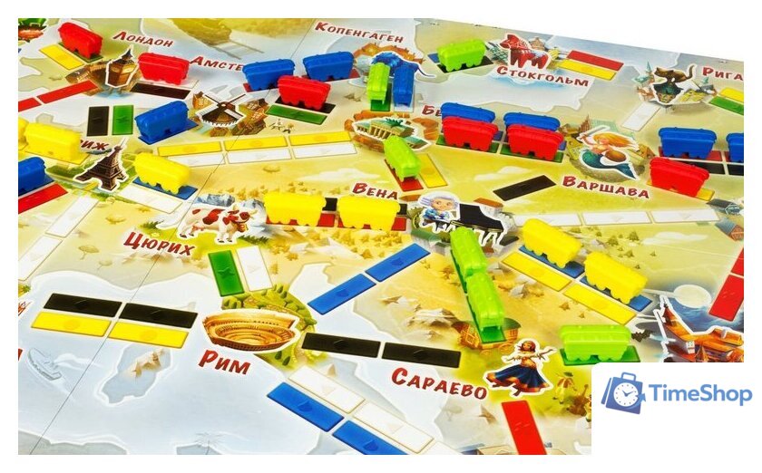 Настольная игра Мир Хобби Ticket to Ride Junior. Европа - Изображение №5 — Интернет-магазин Time-Shop