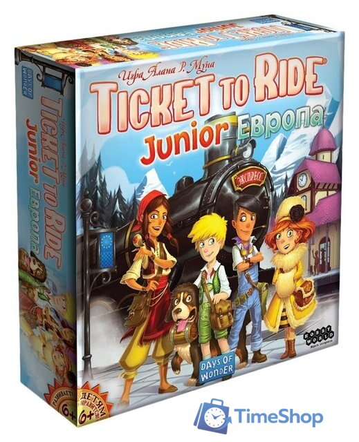 Настольная игра Мир Хобби Ticket to Ride Junior. Европа - Изображение №1 — Интернет-магазин Time-Shop