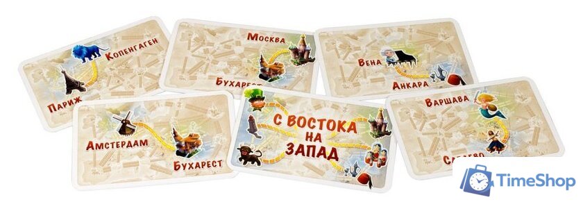 Настольная игра Мир Хобби Ticket to Ride Junior. Европа - Изображение №6 — Интернет-магазин Time-Shop