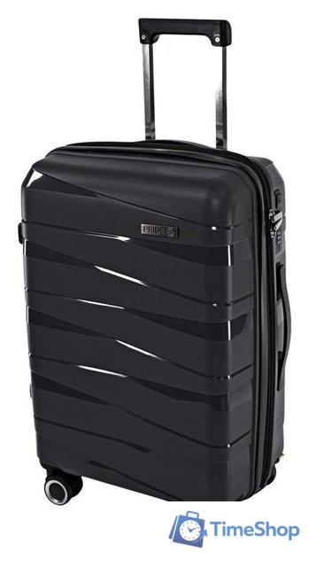Чемодан-спиннер Pride РР-201 (L, черный) - Изображение №2 — Интернет-магазин Time-Shop
