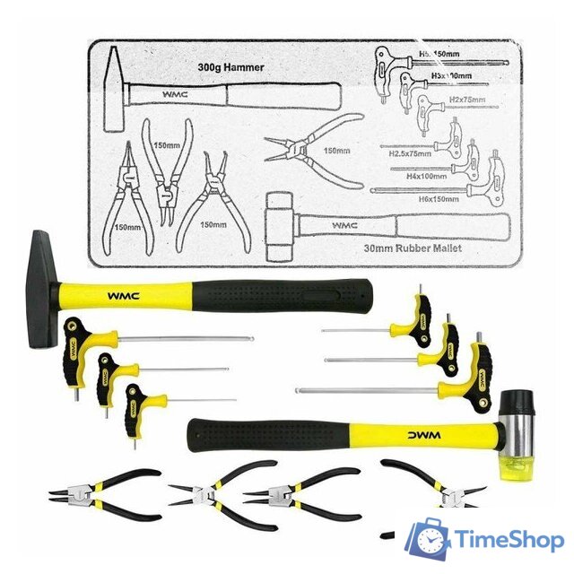 Универсальный набор инструментов WMC Tools 254 (58824) - Изображение №5 — Интернет-магазин Time-Shop
