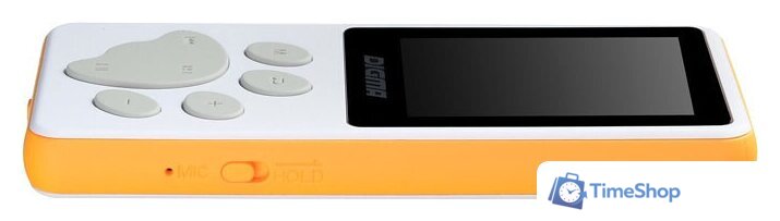 Плеер MP3 Digma S4 8GB (белый/оранжевый) - Изображение №5 — Интернет-магазин Time-Shop