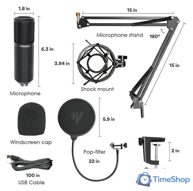 Проводной микрофон Maono AU-PM420 - Изображение №2 — Интернет-магазин Time-Shop