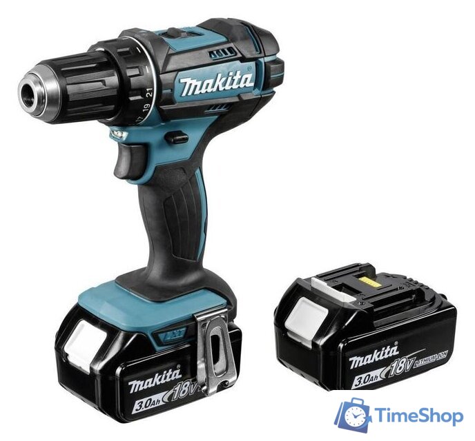 Дрель-шуруповерт Makita DDF482RFJ (с 2-мя АКБ, кейс) - Изображение №1 — Интернет-магазин Time-Shop