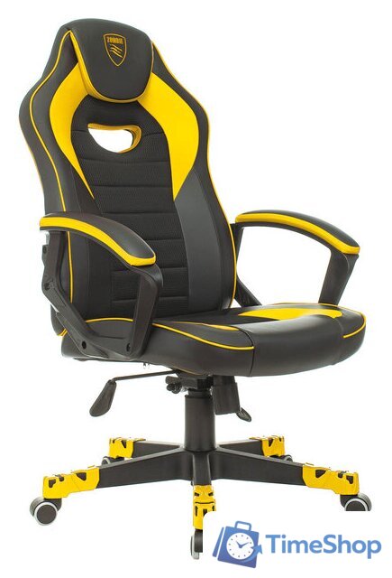 Игровое (геймерское) кресло Zombie Game 16 (черный/желтый) - Изображение №1 — Интернет-магазин Time-Shop